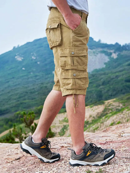 SANOPY Men's cotton simple design cargo shorts